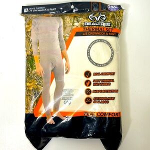Realtree | Thermal Set | Real Comfort | Crewneck & Pant | Outdoors Wear Size 2XL
